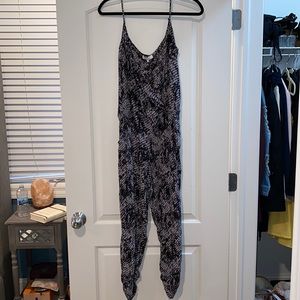 Black and white Parker jumpsuit